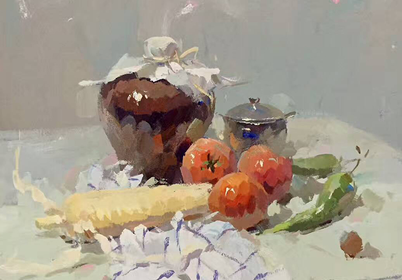 張店(diàn)畫室：色彩靜物(wù)中光(guāng)影與色彩的(de)共舞